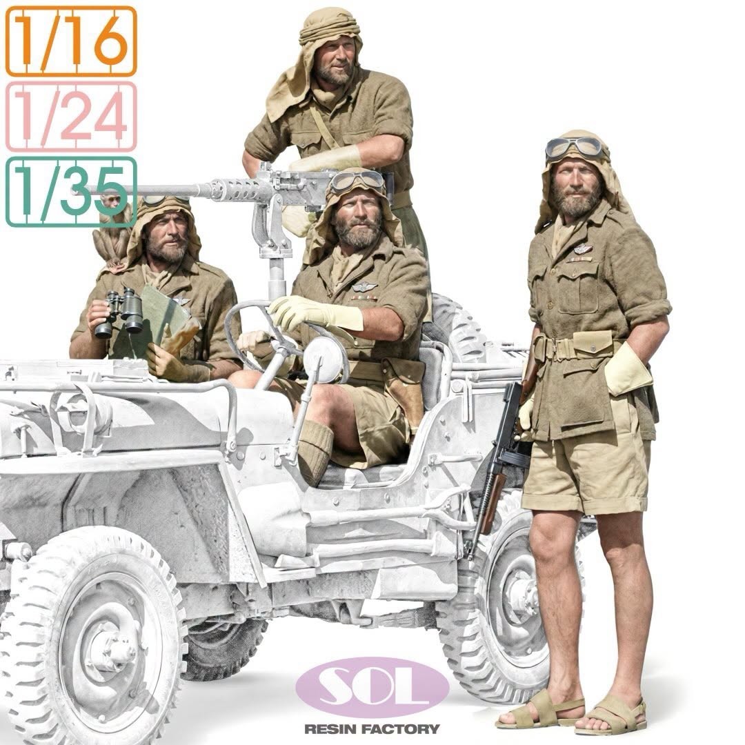British SAS 1/4 ton Patrol Car Crew from SOL