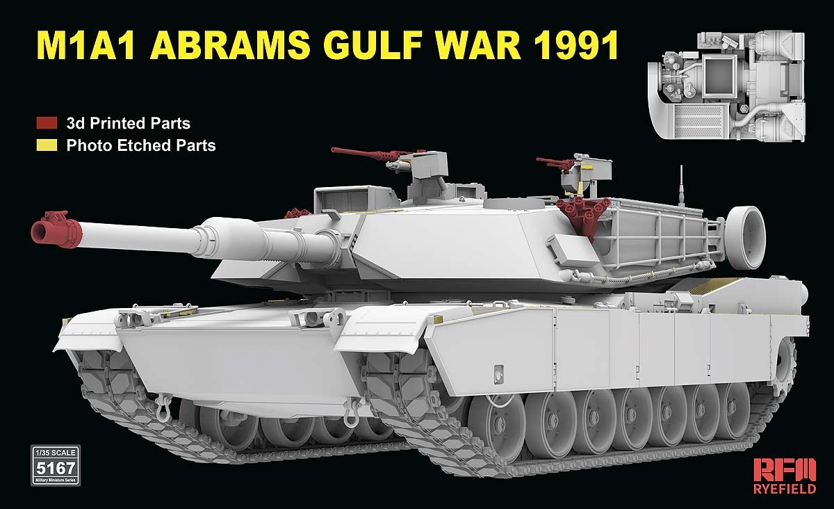 Gulf War Abrams w Engine, Leo 2A6 w Full Interior, JLTV w Trailer